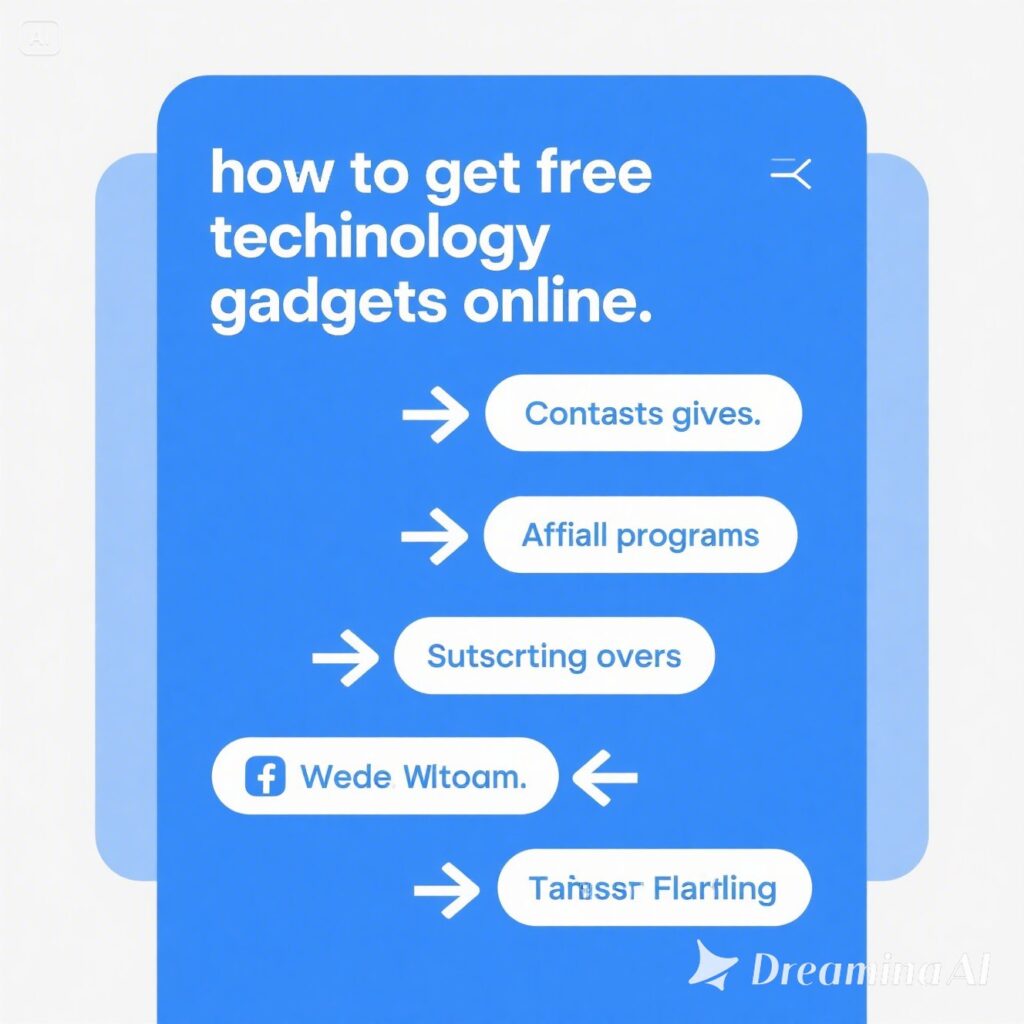 how to get free technology gadgets online