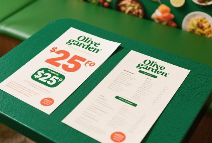 olive garden menu 2 for $25​